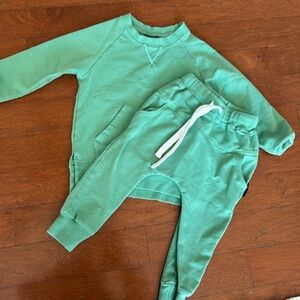Little bipsy 2-3t boys set kiwi green